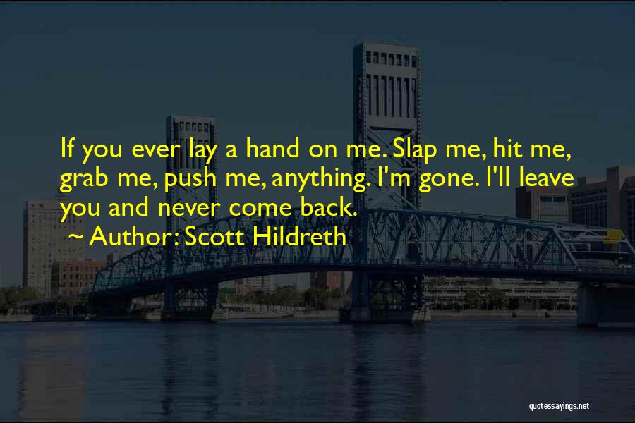 Hit Back Quotes By Scott Hildreth