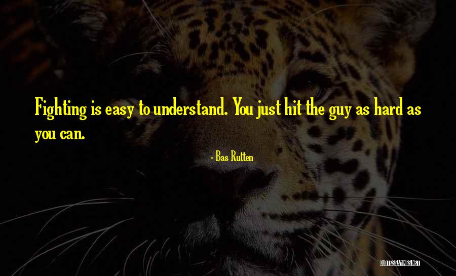 Hit You Hard Quotes By Bas Rutten