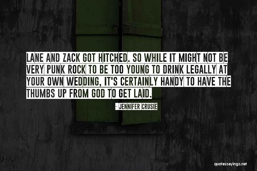 Hitched Wedding Quotes By Jennifer Crusie