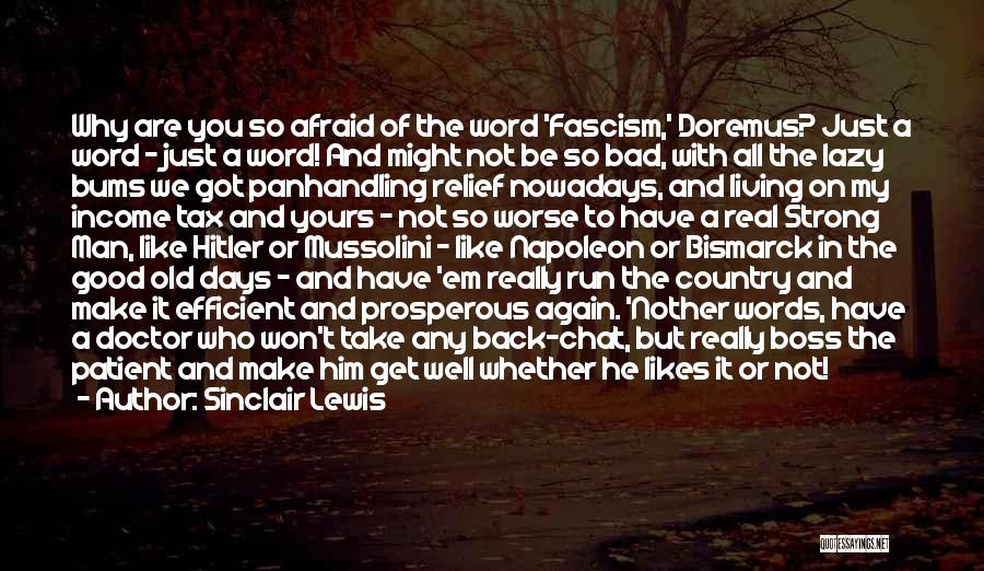 Hitler Fascism Quotes By Sinclair Lewis