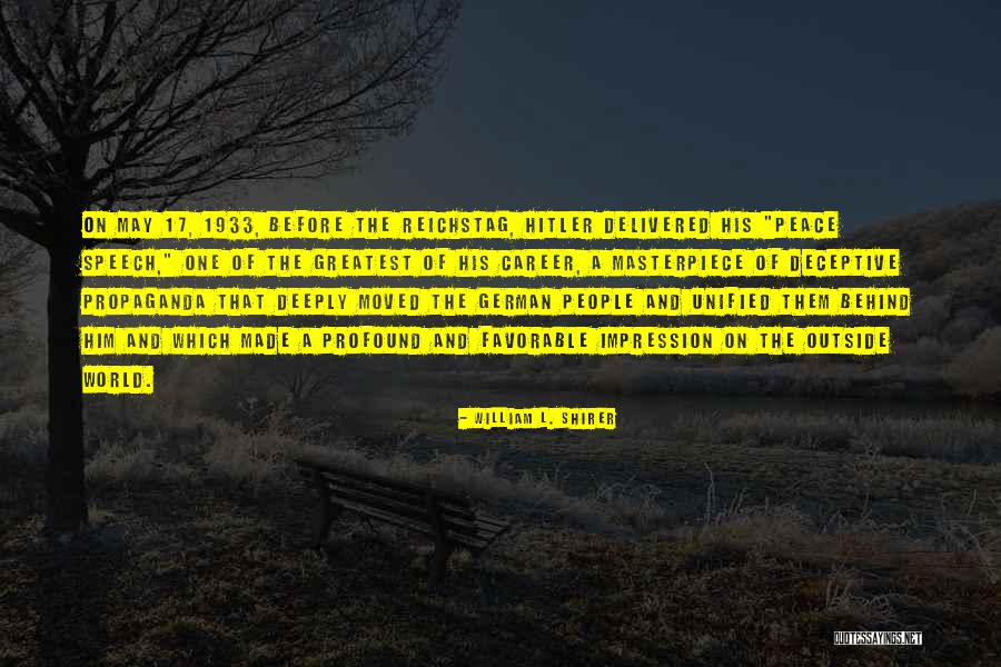 Hitler German Quotes By William L. Shirer Hitler German Quotes By William L. Shirer