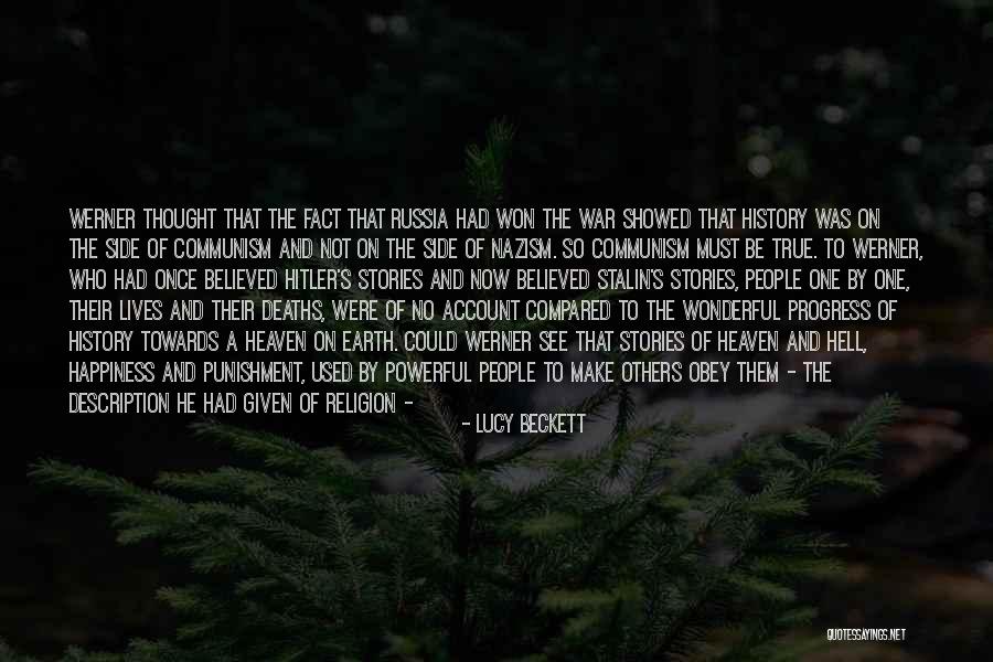 Hitler History Quotes By Lucy Beckett