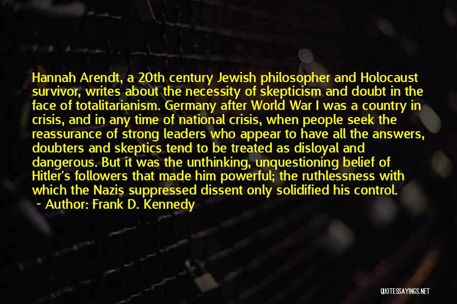 Hitler's Germany Quotes By Frank D. Kennedy