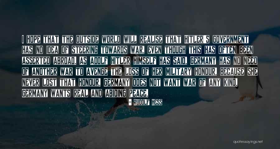 Hitler's Quotes By Rudolf Hess Hitler's Quotes By Rudolf Hess