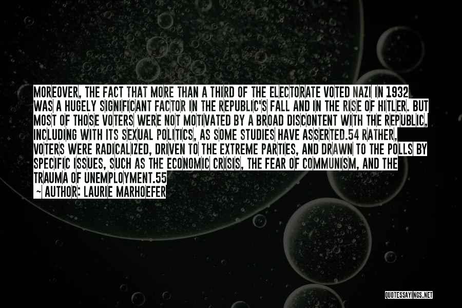 Hitler's Rise Quotes By Laurie Marhoefer