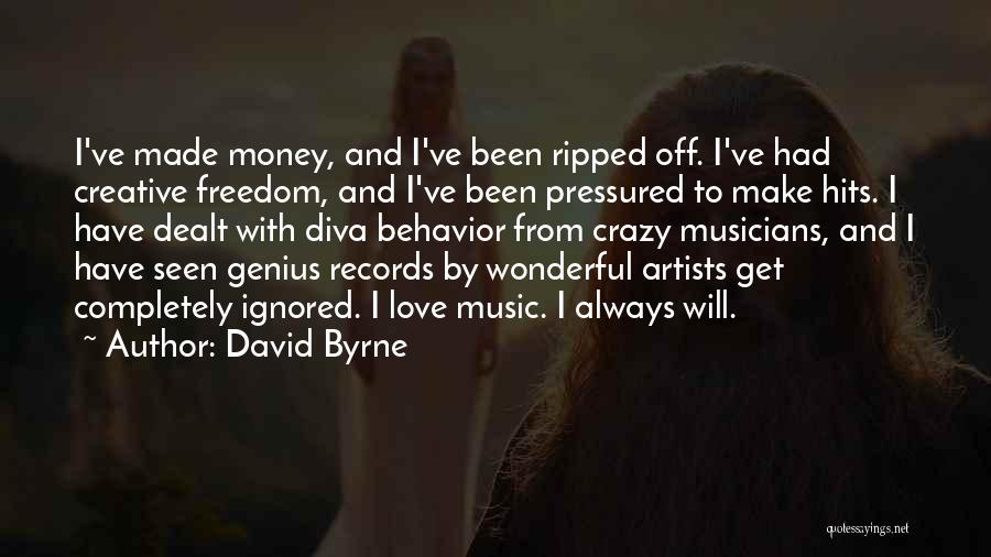 Hits Love Quotes By David Byrne
