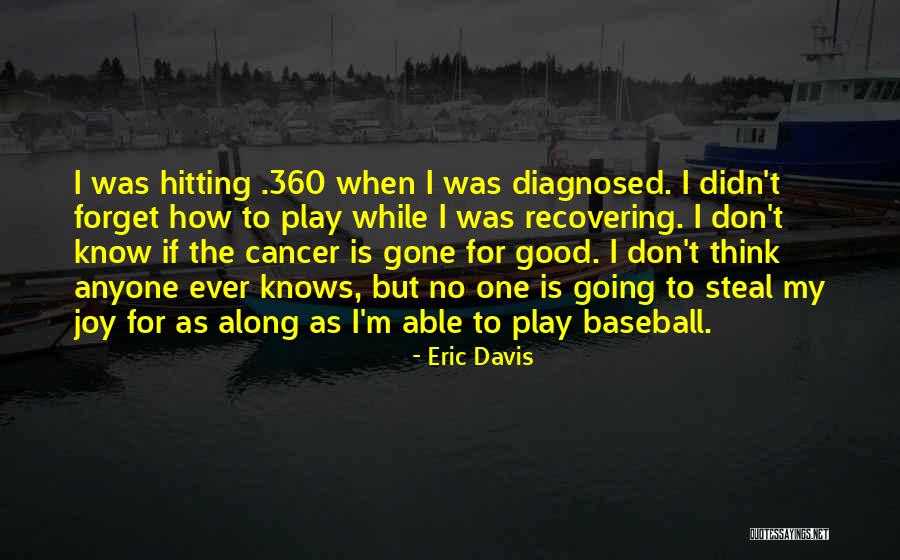 Hitting A Baseball Quotes By Eric Davis