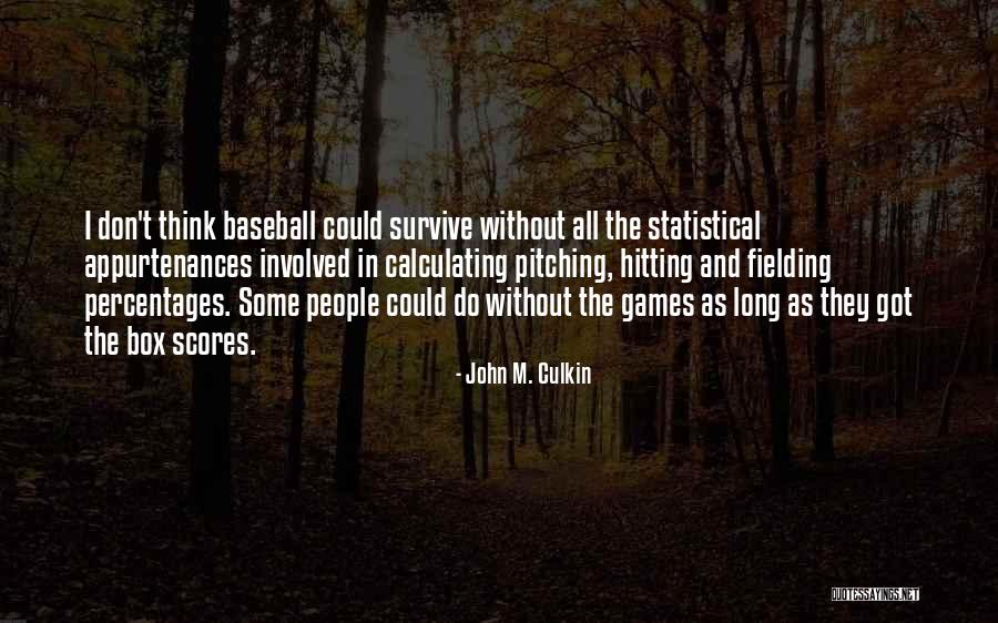 Hitting A Baseball Quotes By John M. Culkin