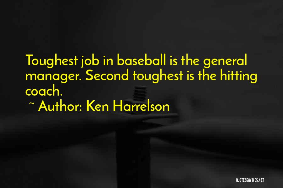 Hitting A Baseball Quotes By Ken Harrelson