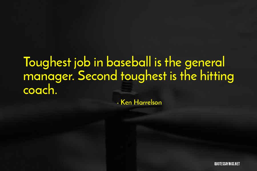 Hitting A Baseball Quotes By Ken Harrelson