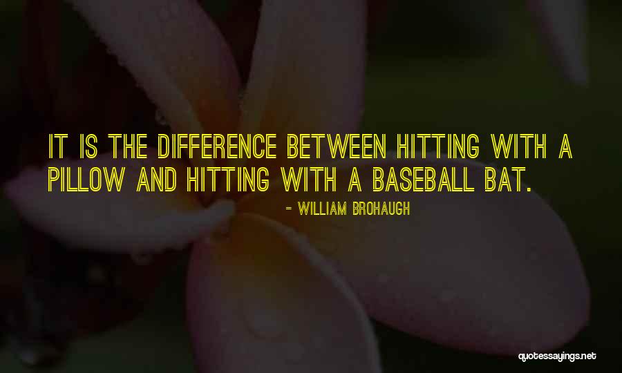 Hitting A Baseball Quotes By William Brohaugh