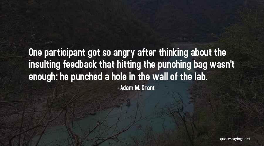 Hitting A Wall Quotes By Adam M. Grant