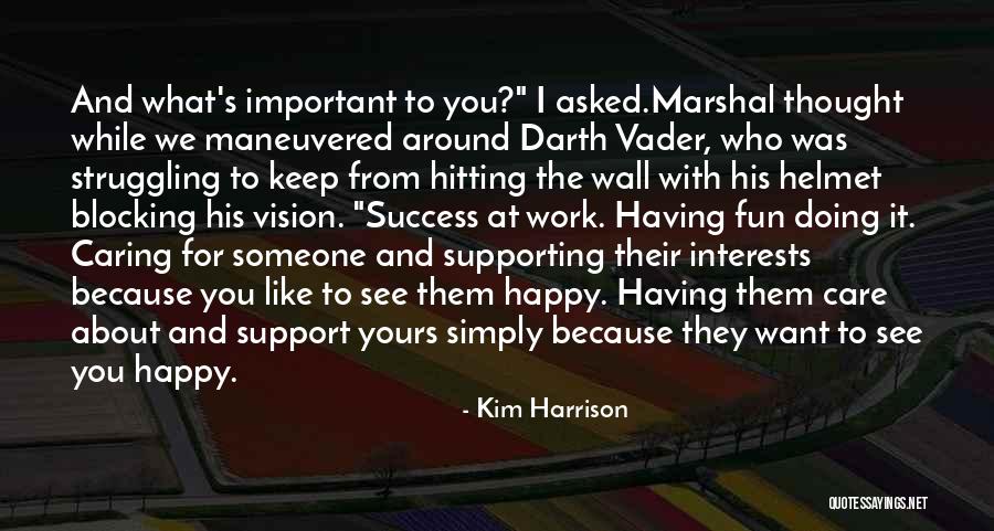 Hitting A Wall Quotes By Kim Harrison