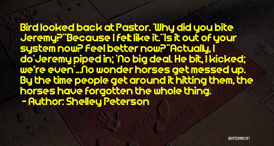 Hitting Back Quotes By Shelley Peterson