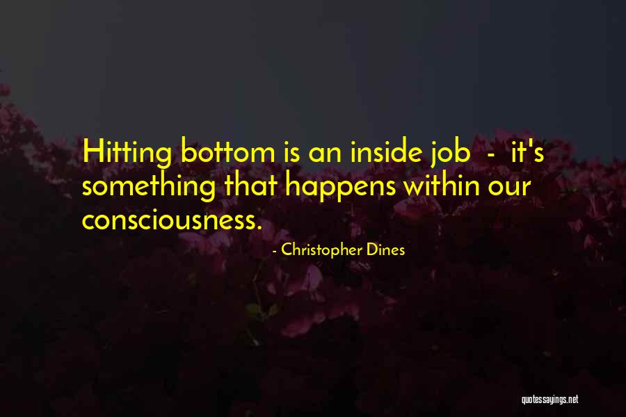 Hitting Bottom Quotes By Christopher Dines