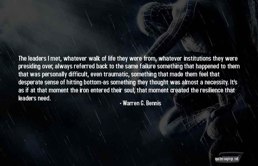 Hitting Bottom Quotes By Warren G. Bennis Hitting Bottom Quotes By Warren G. Bennis