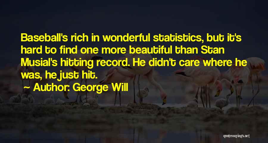 Hitting In Baseball Quotes By George Will