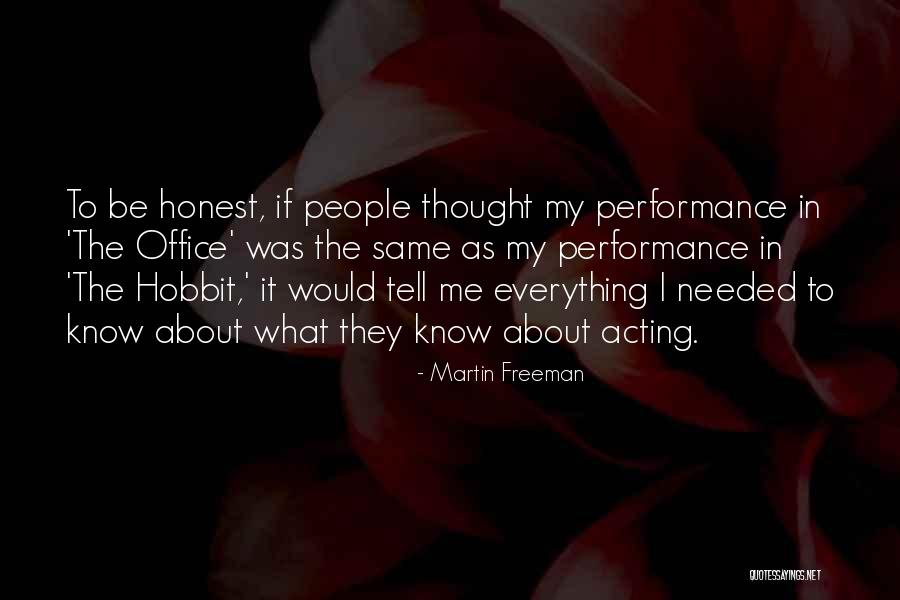 Hobbit Quotes By Martin Freeman