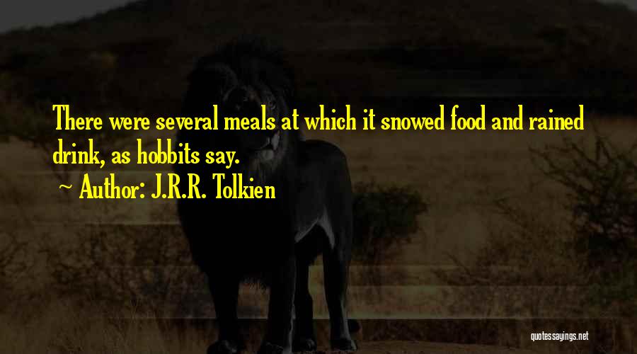 Hobbits And Food Quotes By J.R.R. Tolkien