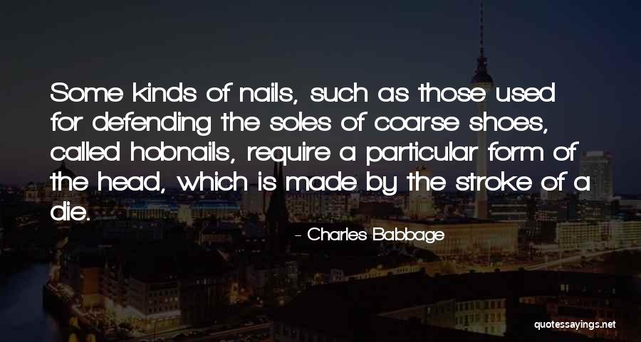 Hobnails Quotes By Charles Babbage Hobnails Quotes By Charles Babbage