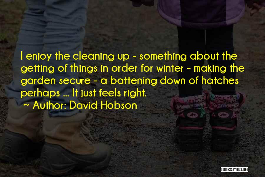 Hobson Quotes By David Hobson