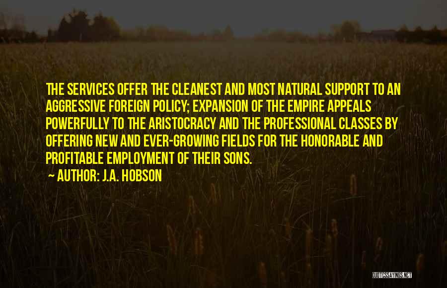 Hobson Quotes By J.A. Hobson