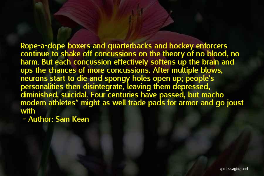 Hockey Concussion Quotes By Sam Kean