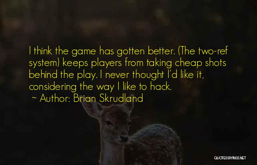 Hockey Player Quotes By Brian Skrudland