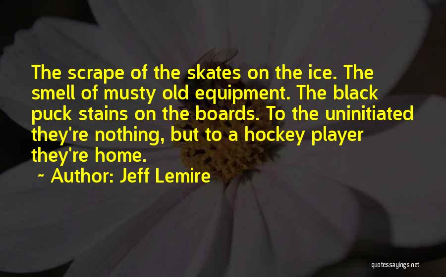 Hockey Player Quotes By Jeff Lemire