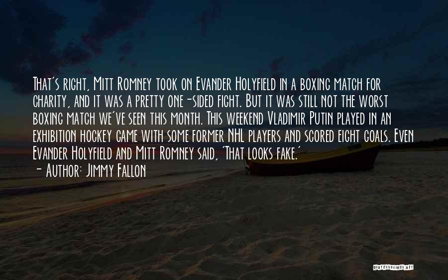 Hockey Quotes By Jimmy Fallon