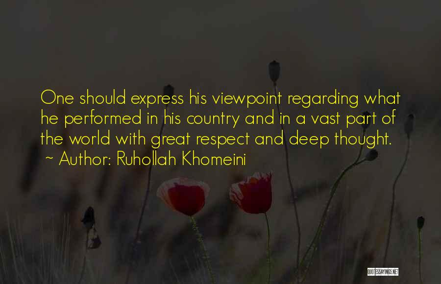 Hoelter Olaf Quotes By Ruhollah Khomeini