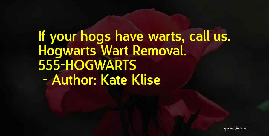 Hogwarts Quotes By Kate Klise
