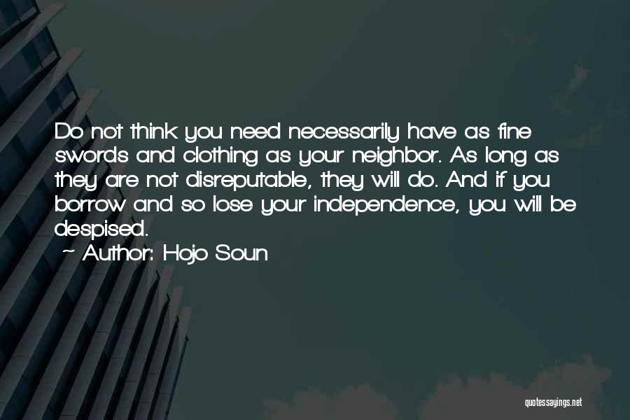 Hojo Quotes By Hojo Soun