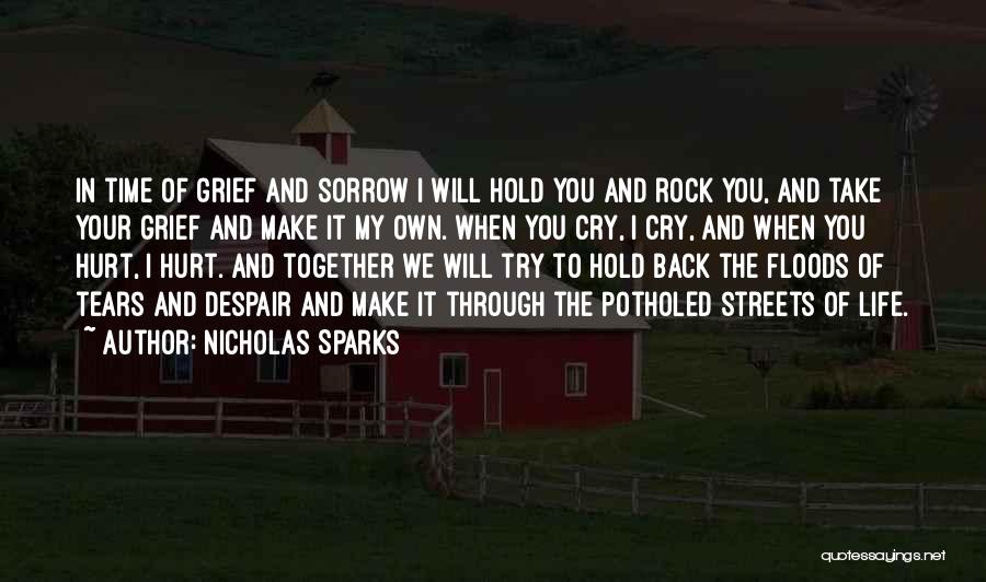 Hold Back The Tears Quotes By Nicholas Sparks