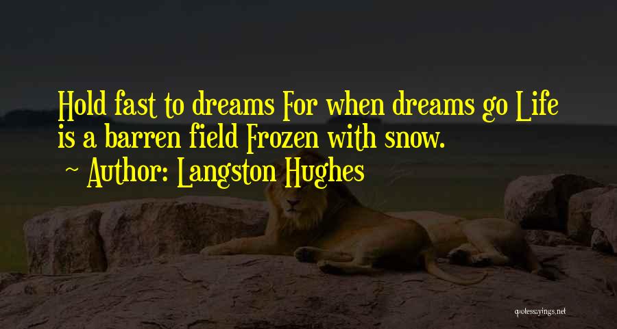 Hold Fast To Dreams Quotes By Langston Hughes