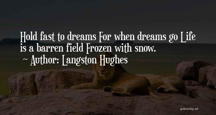 Hold Fast To Your Dreams Quotes By Langston Hughes