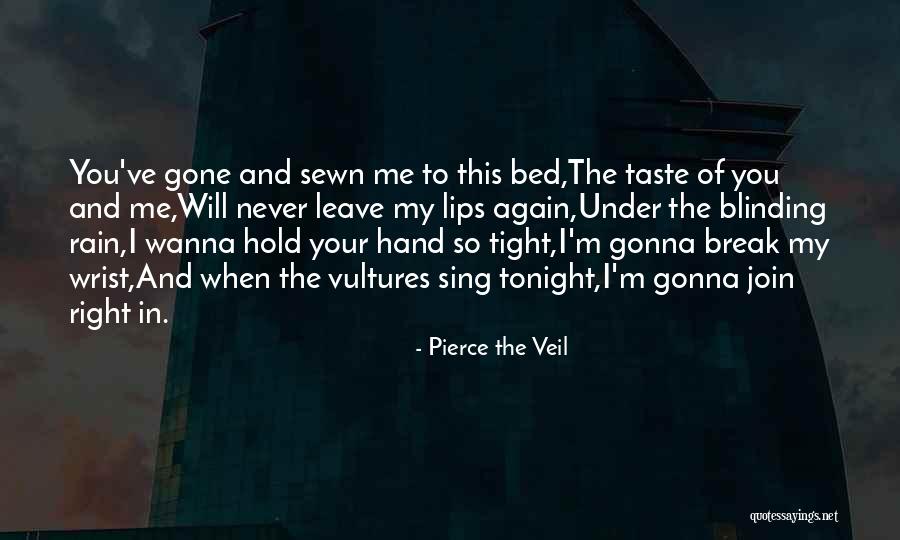 Hold On Tight And Never Let Go Quotes By Pierce The Veil