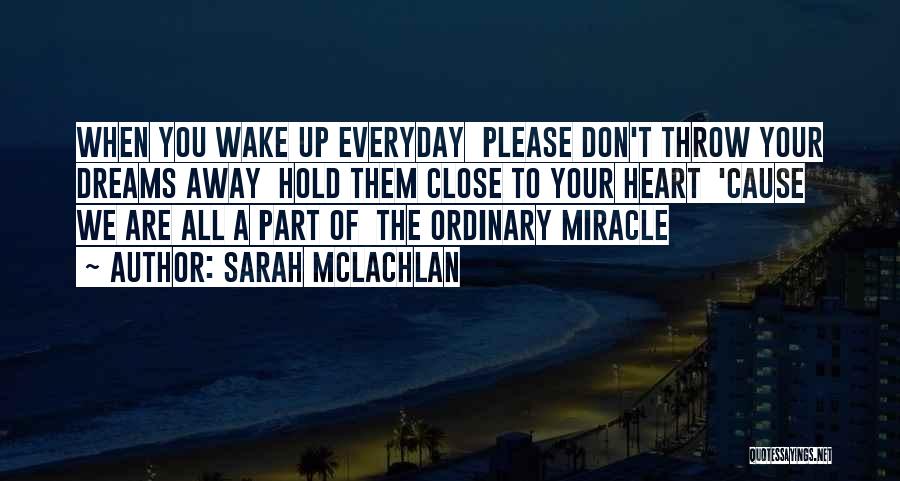 Hold Onto Dreams Quotes By Sarah McLachlan