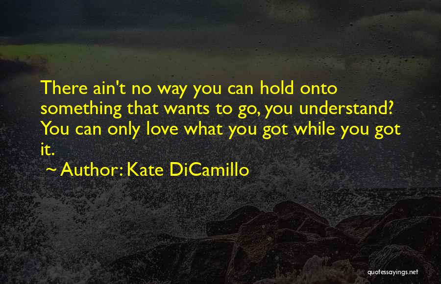 Hold Onto Something Quotes By Kate DiCamillo