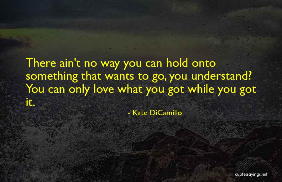 Hold Onto What You Love Quotes By Kate DiCamillo