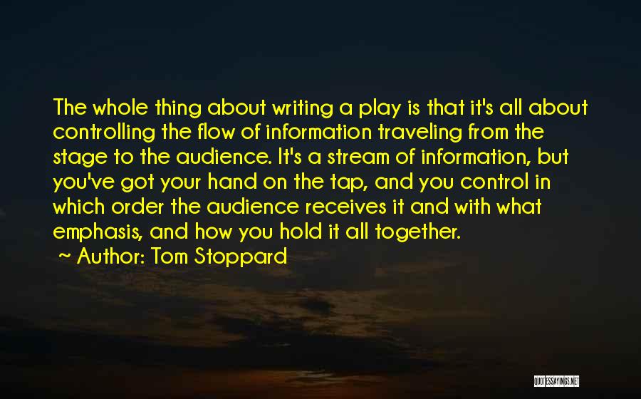 Hold The Hand Quotes By Tom Stoppard