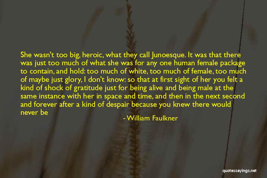 Hold The Time Quotes By William Faulkner