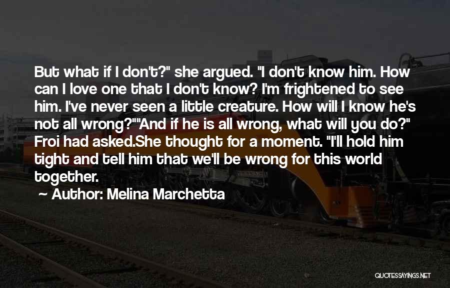 Hold Tight Never Let Go Quotes By Melina Marchetta