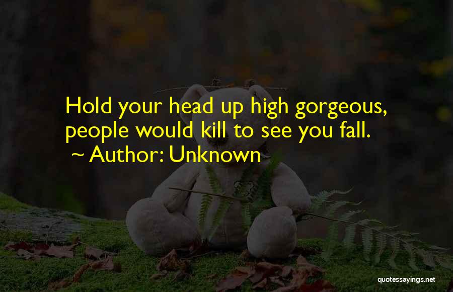 Hold Your Head Up Quotes By Unknown