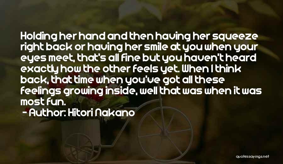 Holding Back Feelings Quotes By Hitori Nakano