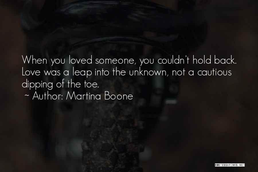 Holding Back Feelings Quotes By Martina Boone