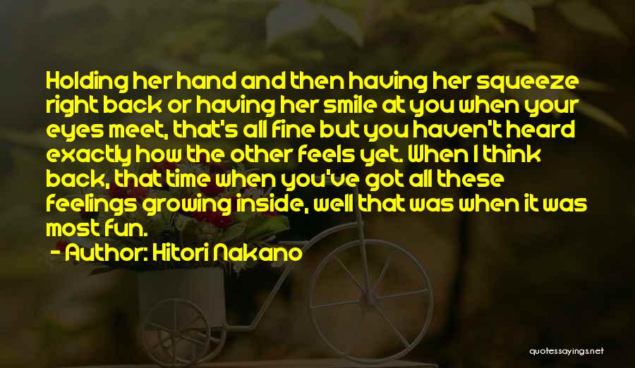 Holding Back Your Feelings Quotes By Hitori Nakano