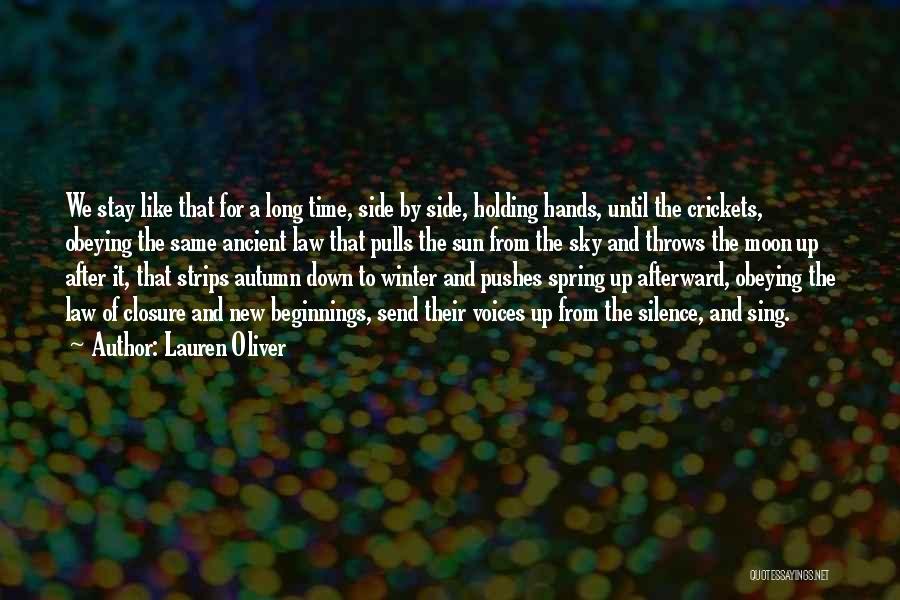 Holding The Sun In Your Hands Quotes By Lauren Oliver