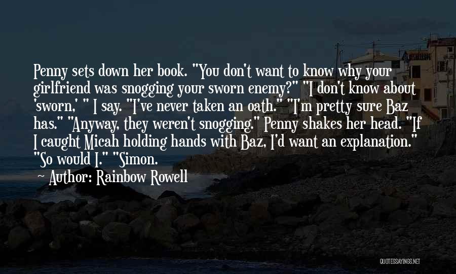 Holding You Down Quotes By Rainbow Rowell