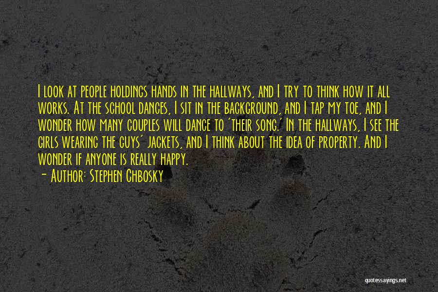 Holdings Hands Quotes By Stephen Chbosky